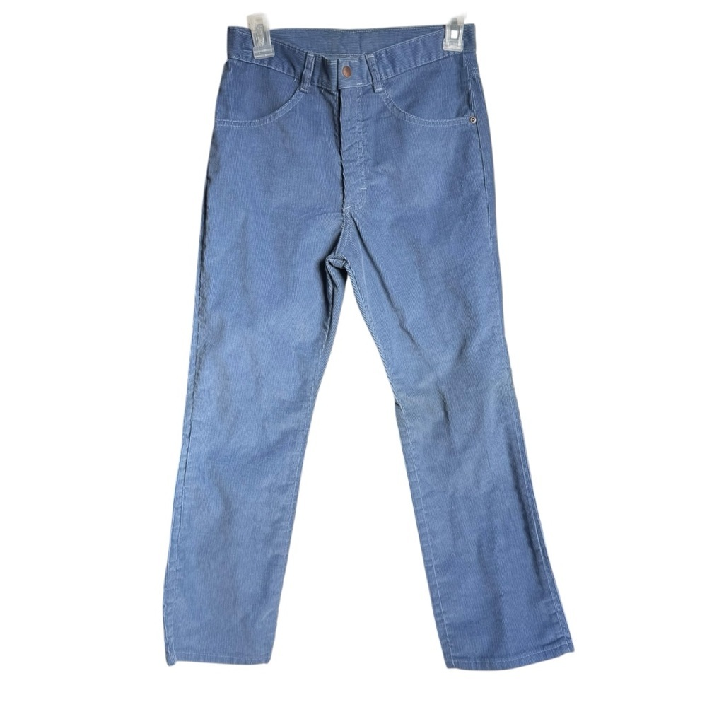 Billy the Kid Vintage Blue Micro Corduroy Chino Pants Boys Size 12 80’s